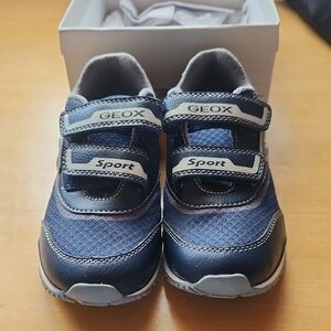 Geox Kids Navy and Gray Sneakers
